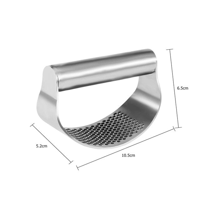 Stainless Steel Garlic Press Rocker - Eco-Friendly Kitchen Gadget