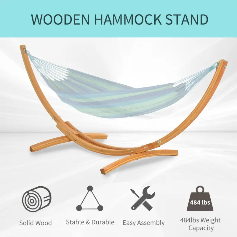 Outsunny Universal Hammock Stand 10-13ft Adjustable Steel Stand for Indoor and Outdoor Use