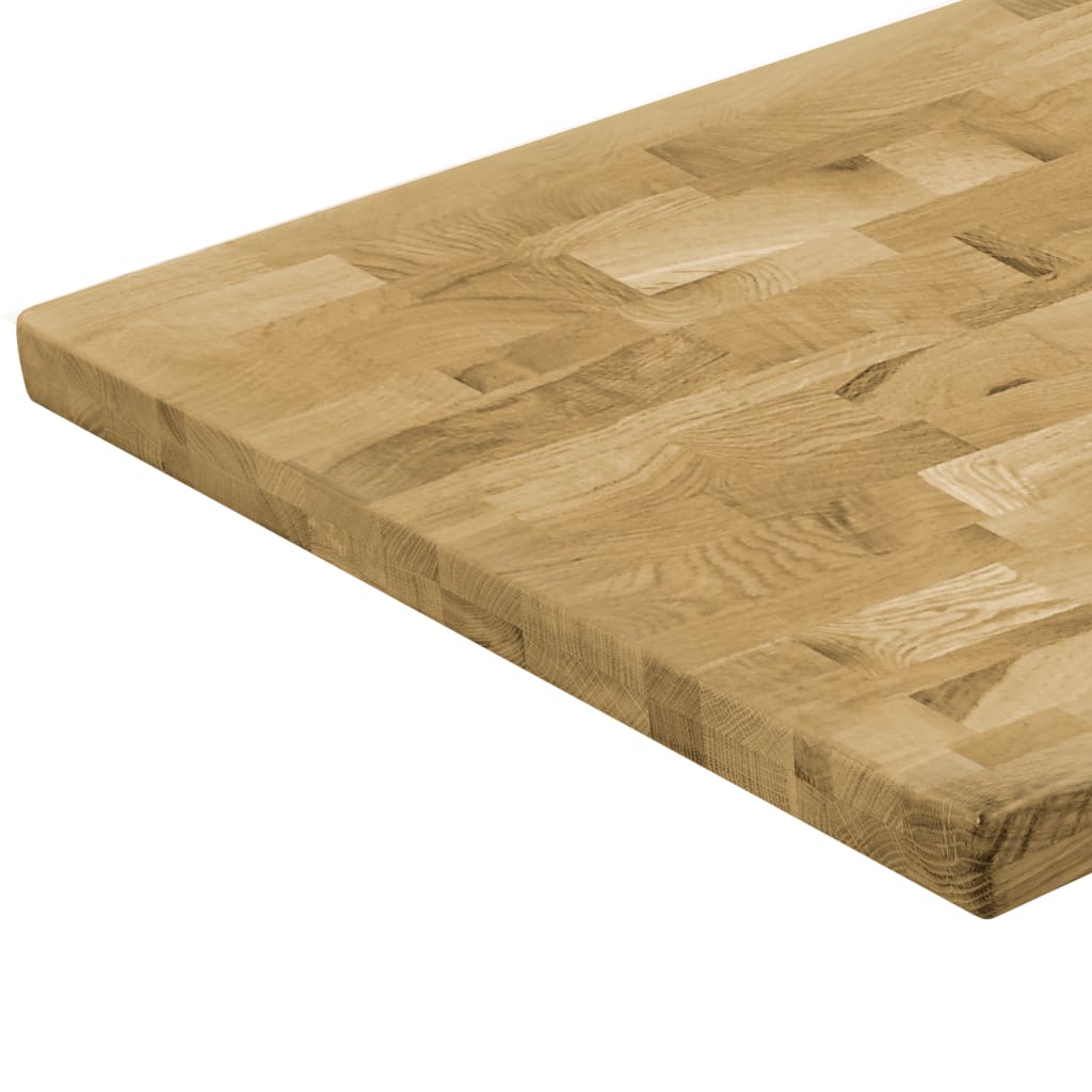 Solid Oak Wood Rectangular Table Top 47.2x23.6 Inches