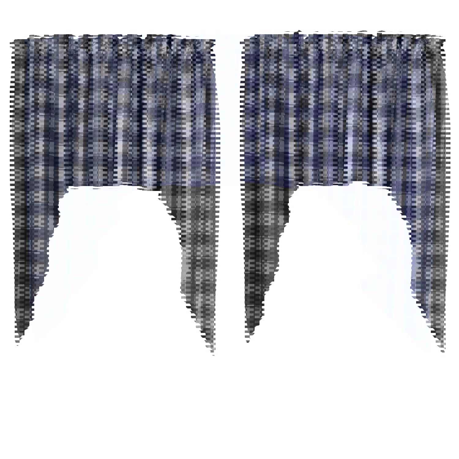 Swag Valance Cotton Gingham Checkered Print 58 Wide / 36 Tall