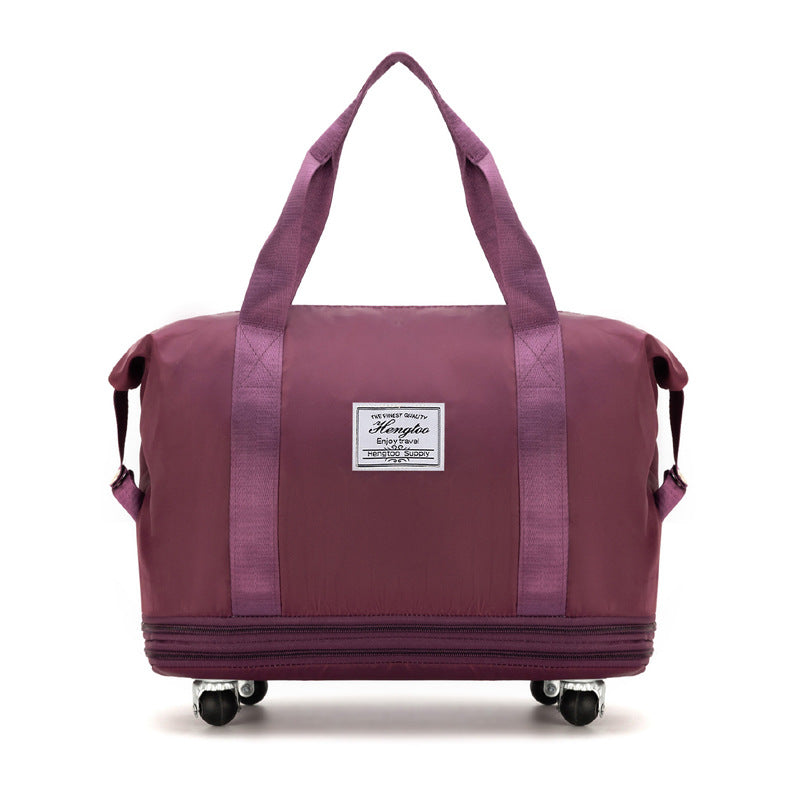 New Universal Wheel Travel Bag With Double-layer Dry And Wet Separation