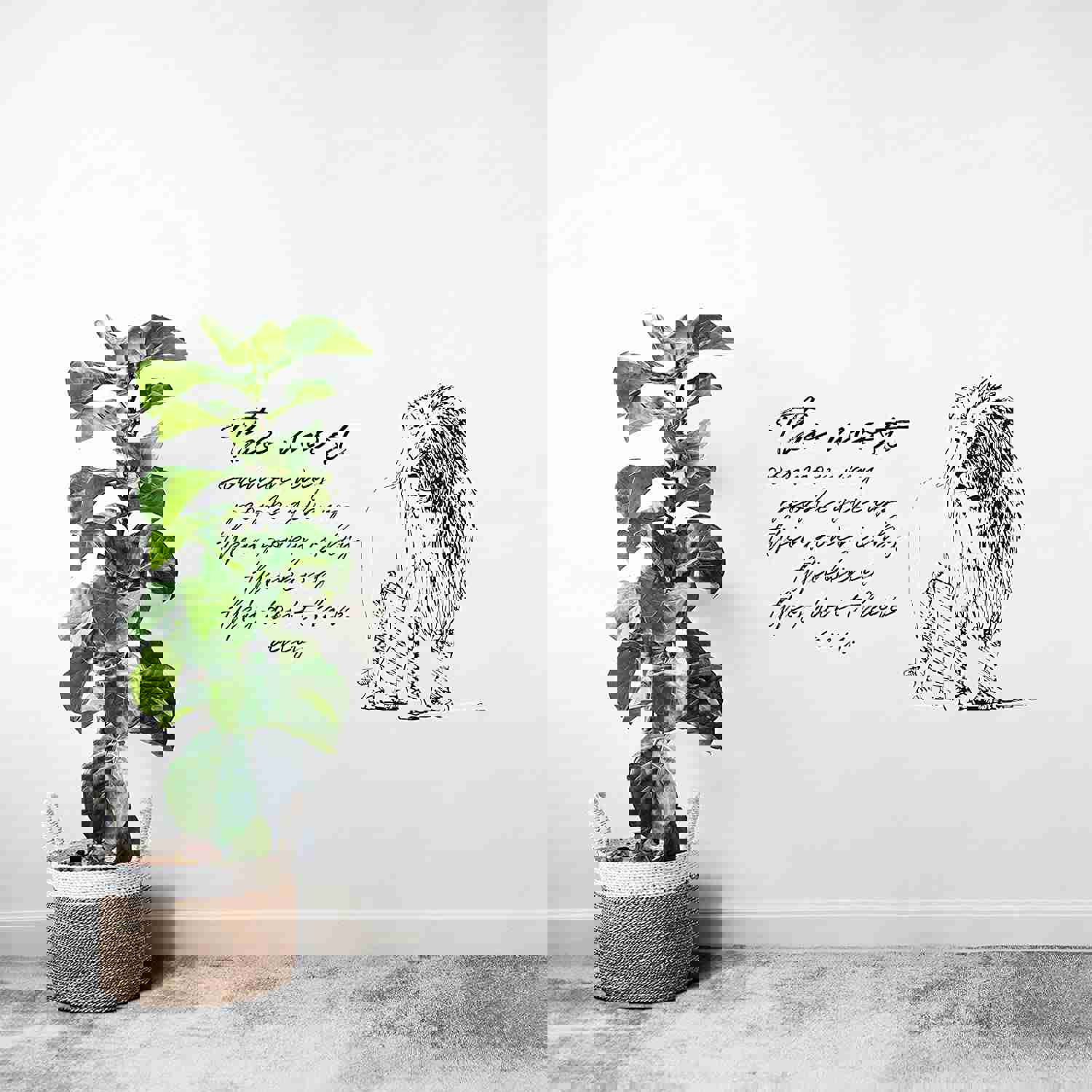 Animal Life Quote Vinyl Wall Sticker Decal - Power Lion Motivation Quote