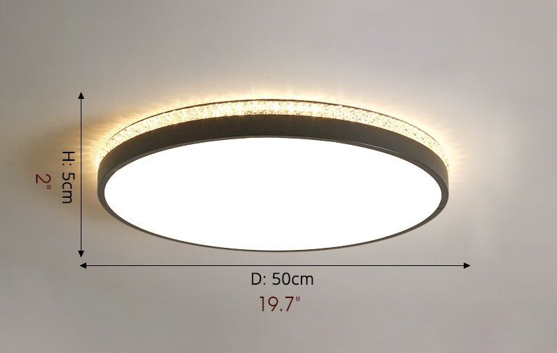 MIRODEMI® Minimalist Round Ceiling Light For Living Room, Bedroom, Kitchen