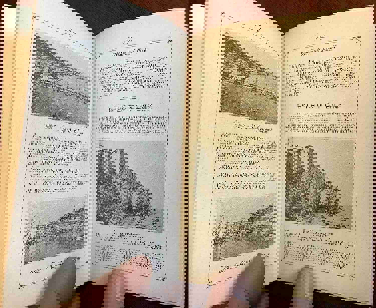 Nice France Cannes Menton c. 1890s Illustrated Tourist Guide Book with City Map