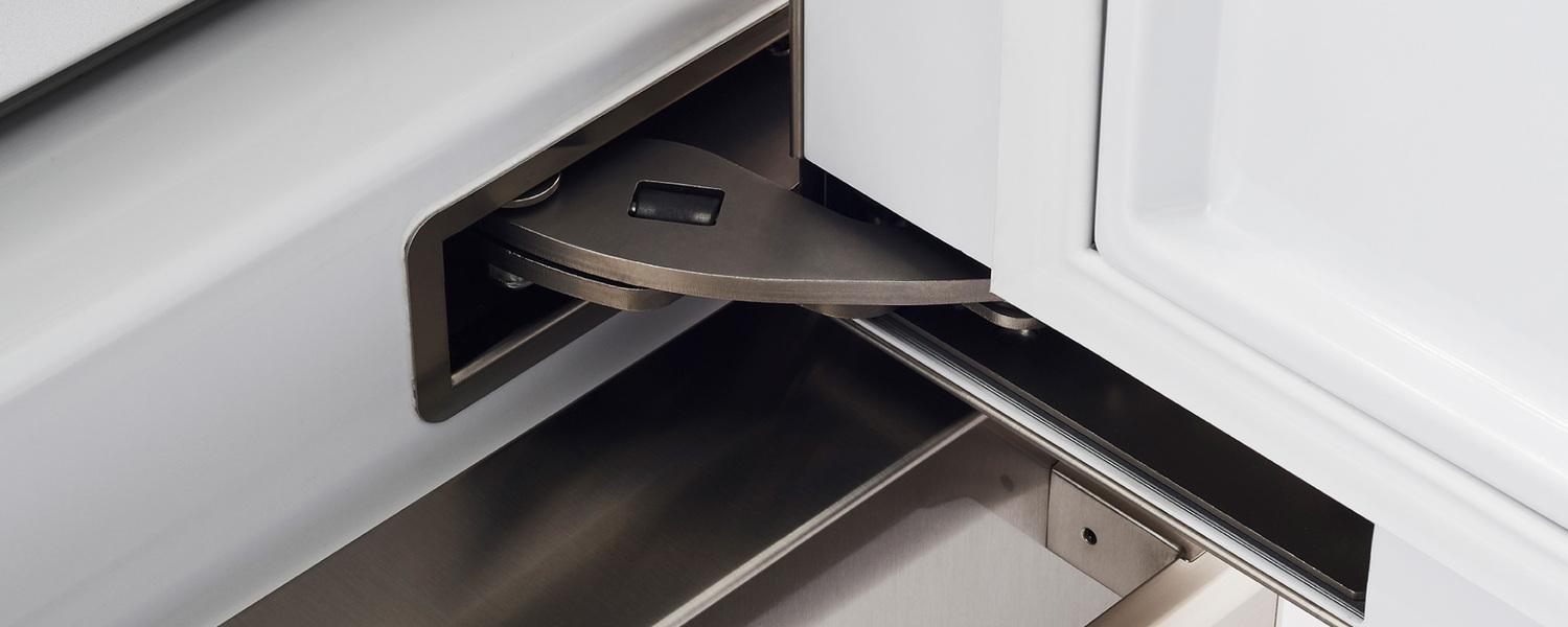 Bertazzoni REF30BMBIXRT 30 Inch Built-In Bottom Mount Refrigerator With Ice Maker, Stainless Steel