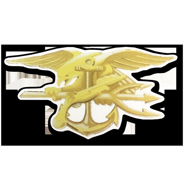 Trident Perfect Cut Decal with White Border