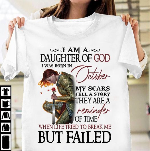 I'm a Daughter of God My Scars Tell A Story Classic T-Shirt - Christian Clothing Gift
