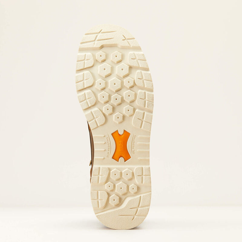 Ariat Mens 6 Rebar Lift Waterproof Composite Toe Work Boot - Distressed Brown