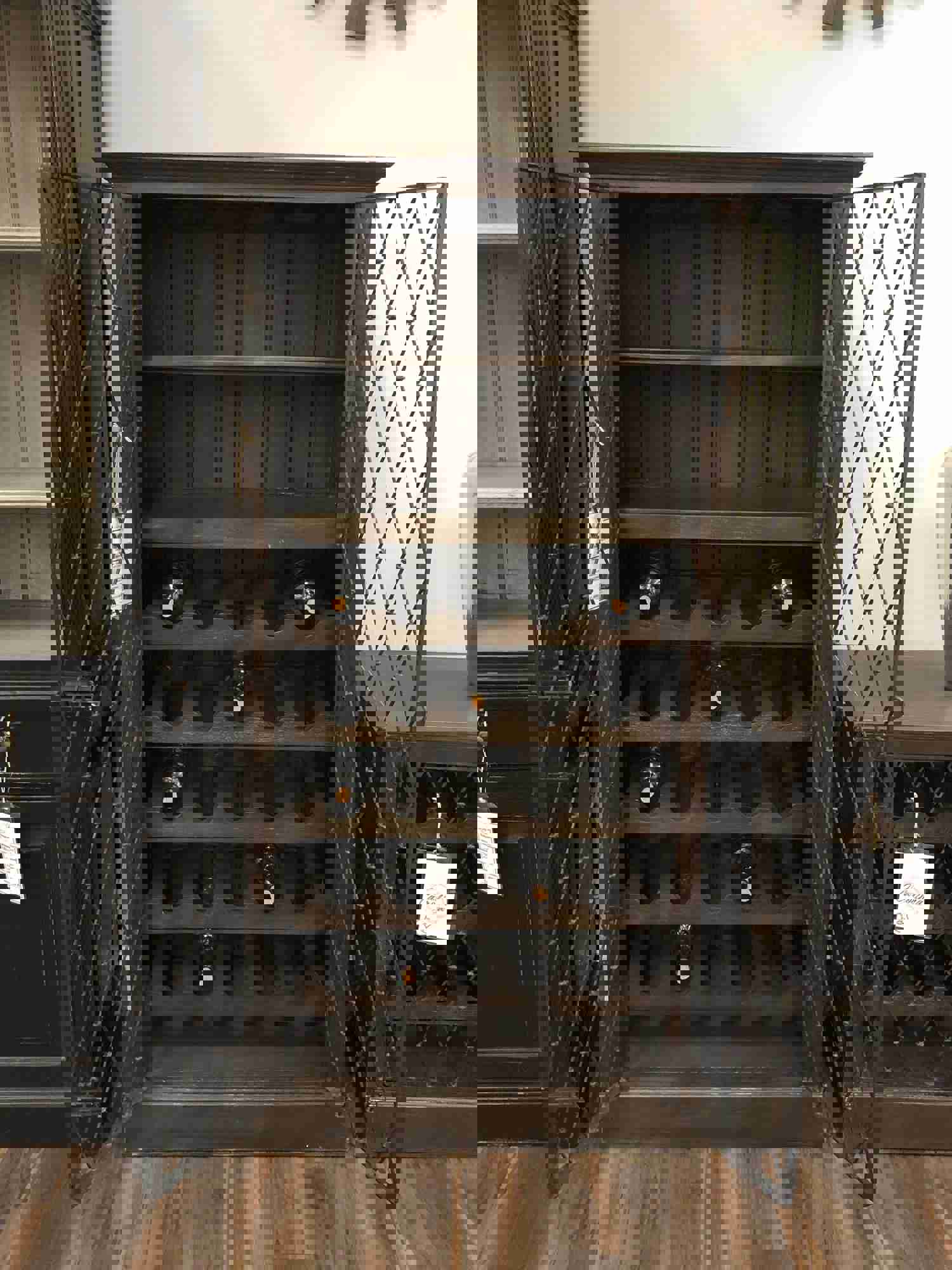 Sonoma 35 Mahogany & Iron Wine Cabinet - Cocoa