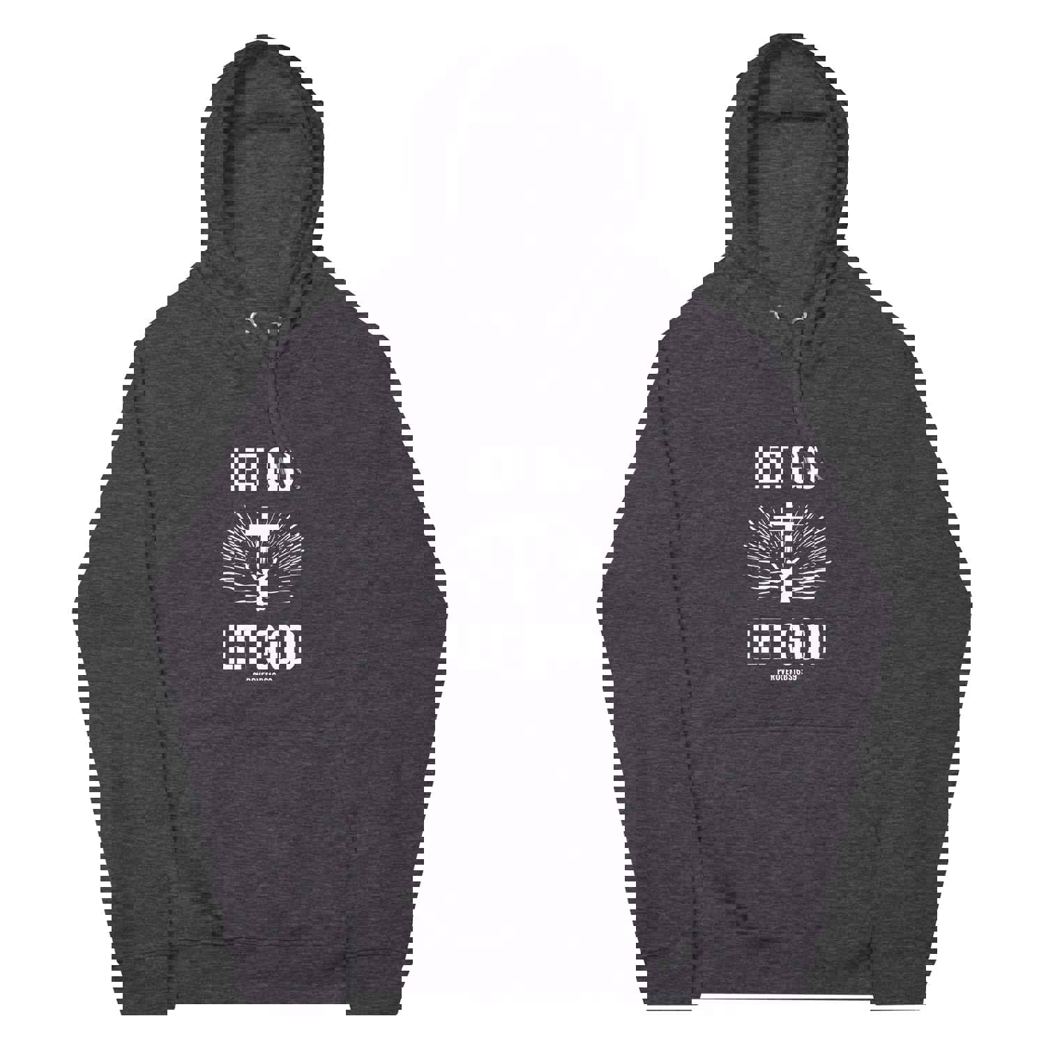 F&H Christian Let Go Let God with the Cross Women's Eco Raglan Hoodie