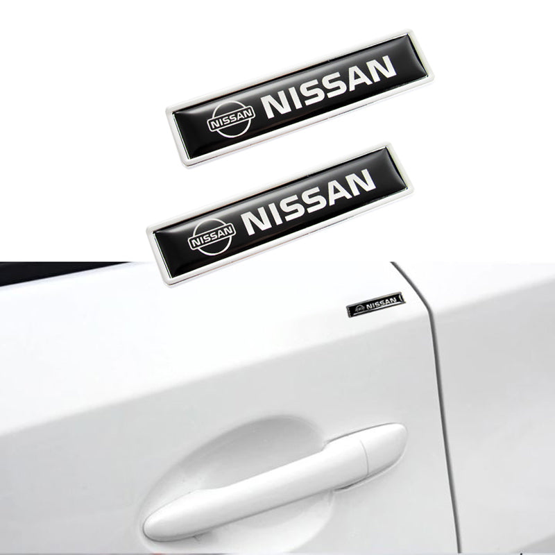 2PCS Luxury Auto Body Fender Metal Emblem Badge Sticker Decal For NISSAN New