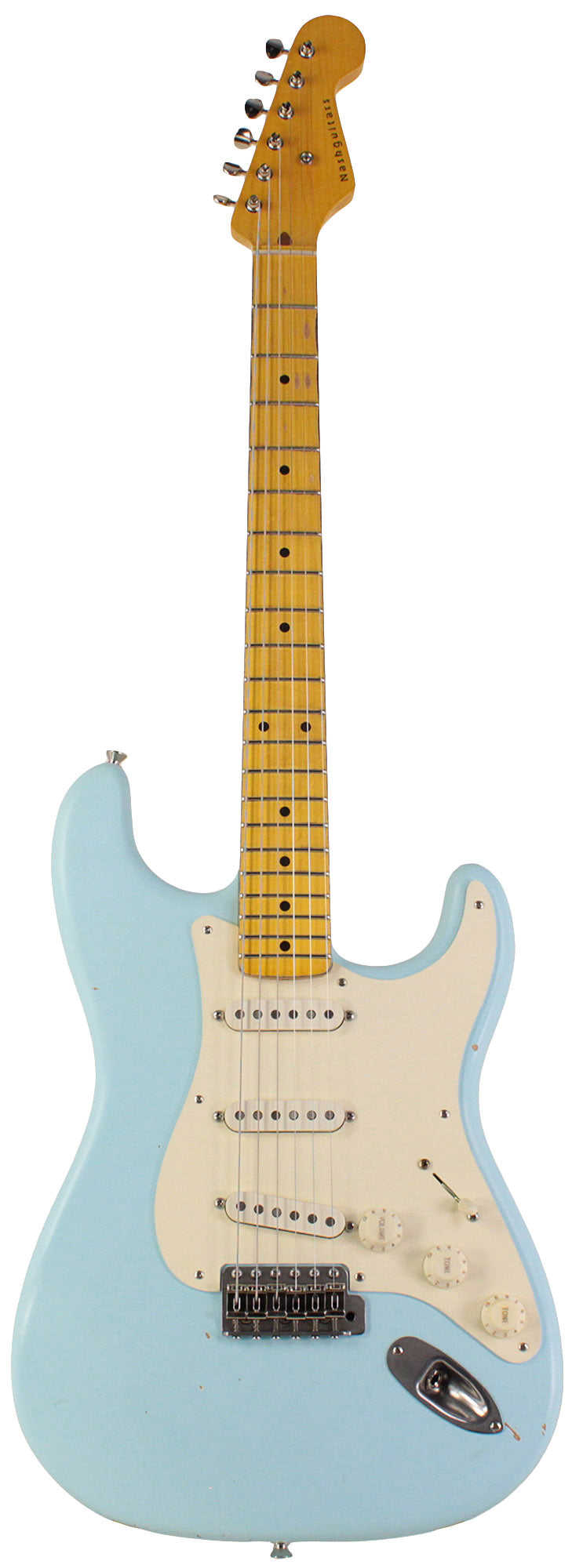 Nash S-57 Guitar, Sonic Blue, Light Aging