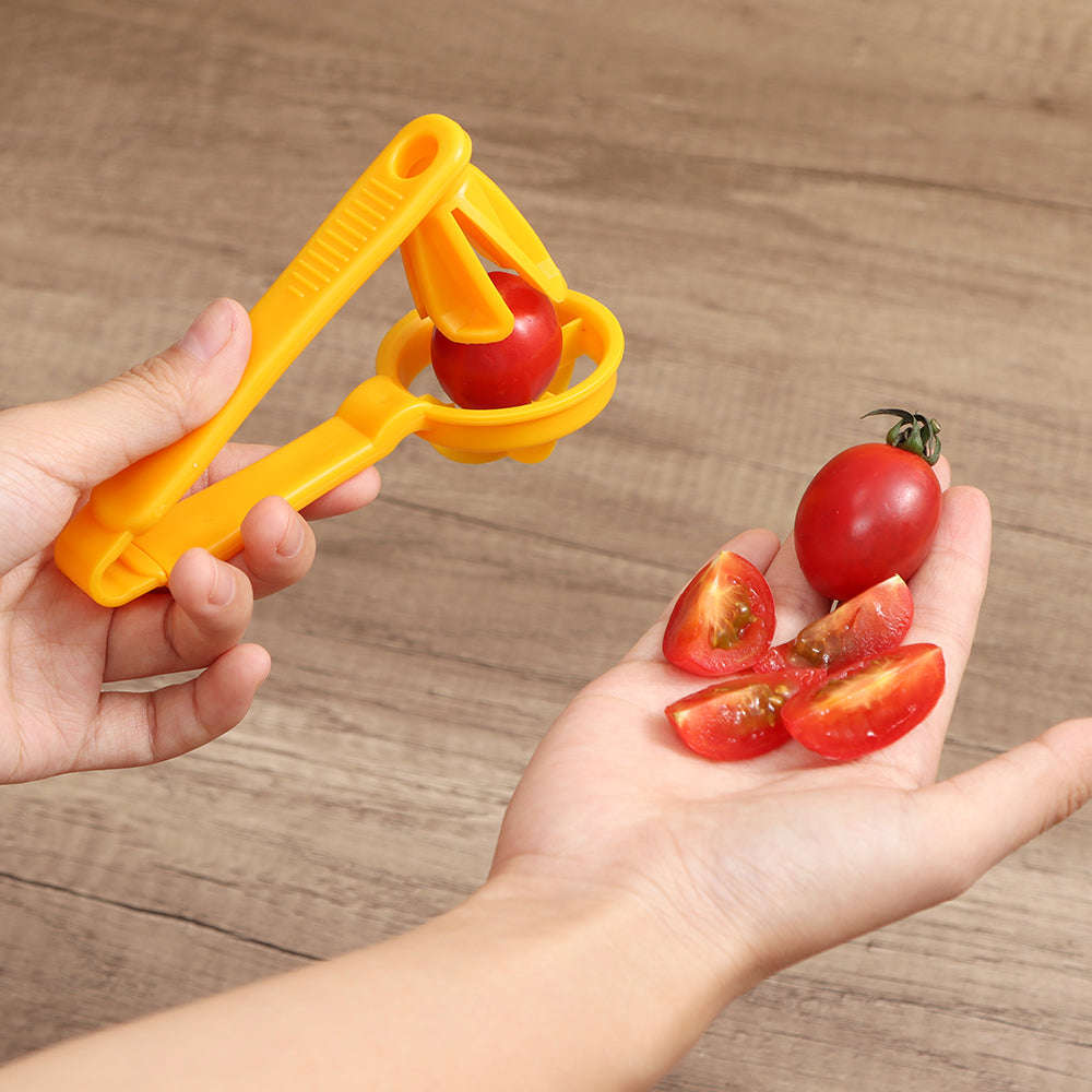 Tomato Slicer Cutter - Manual Kitchen Gadget for Fruits and Vegetables