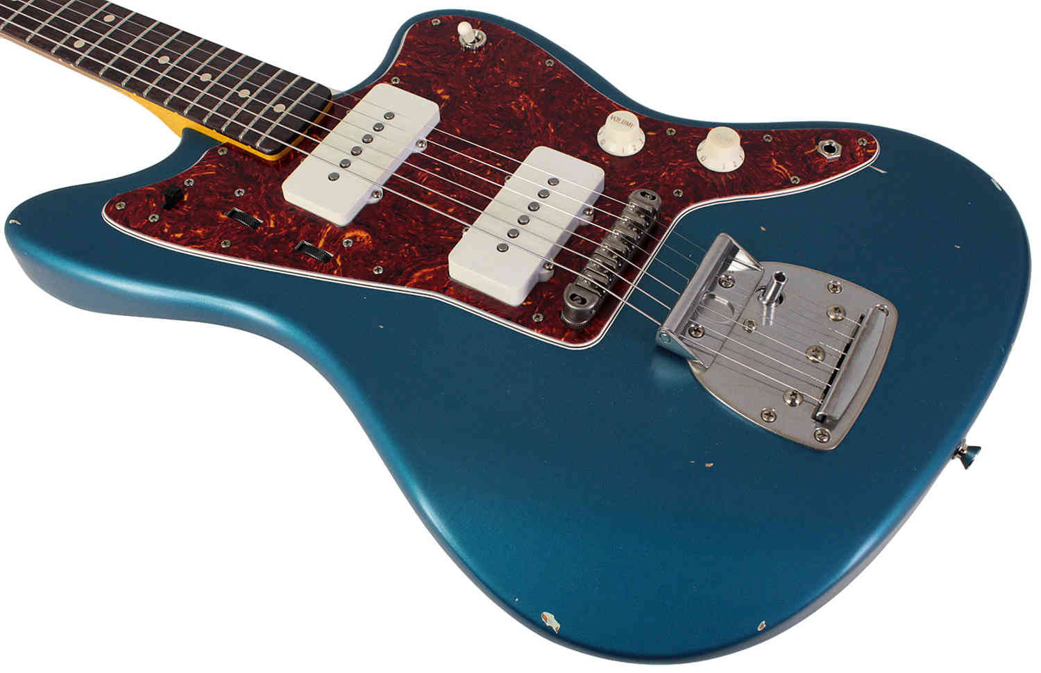Nash JM-63 Jazzmaster Guitar, Ocean Turquoise, Light Aging