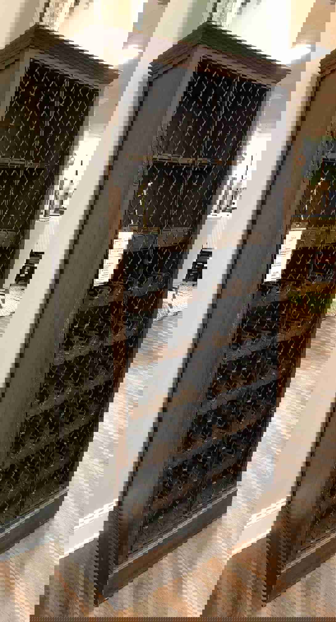 Sonoma 35 Mahogany & Iron Wine Cabinet - Cocoa