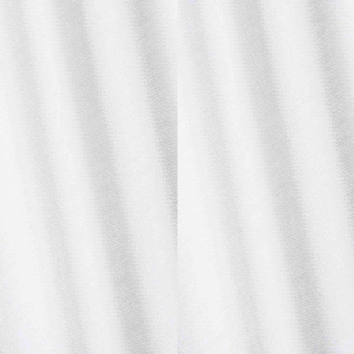 Backtab White Linen Sheer Curtain - 5 Color Options, Adjustable & Customizable