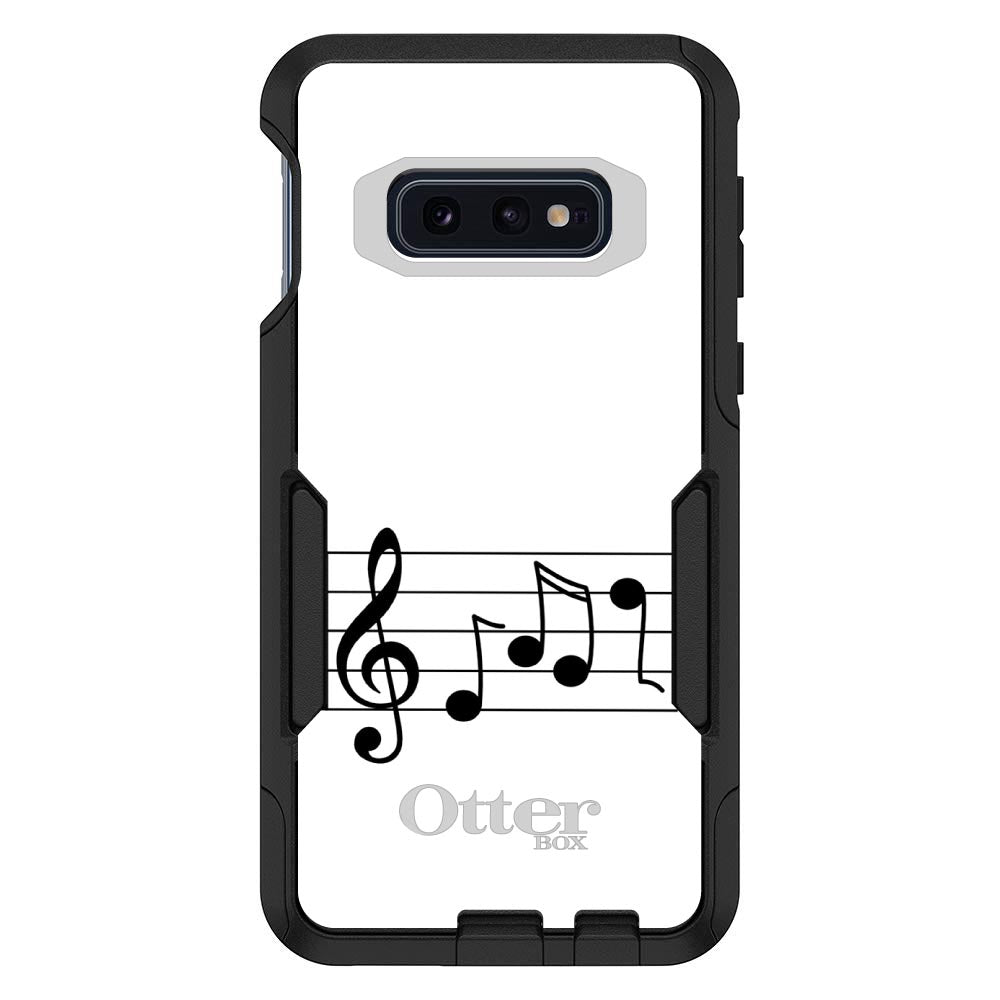 DistinctInk™ OtterBox Commuter Series Case for Apple iPhone or Samsung Galaxy - Treble Staff Music Notes