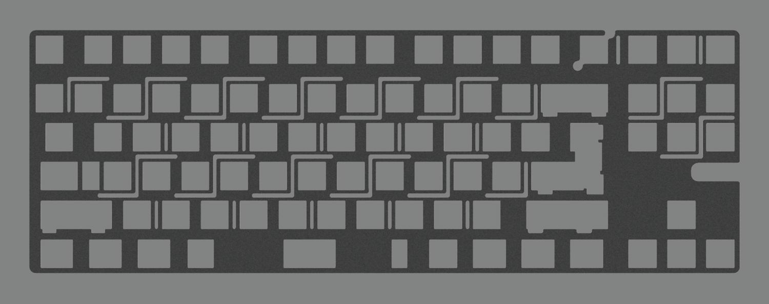 Jris80 PCB Gasket Mount Keyboard Kit - Group Buy Add-Ons