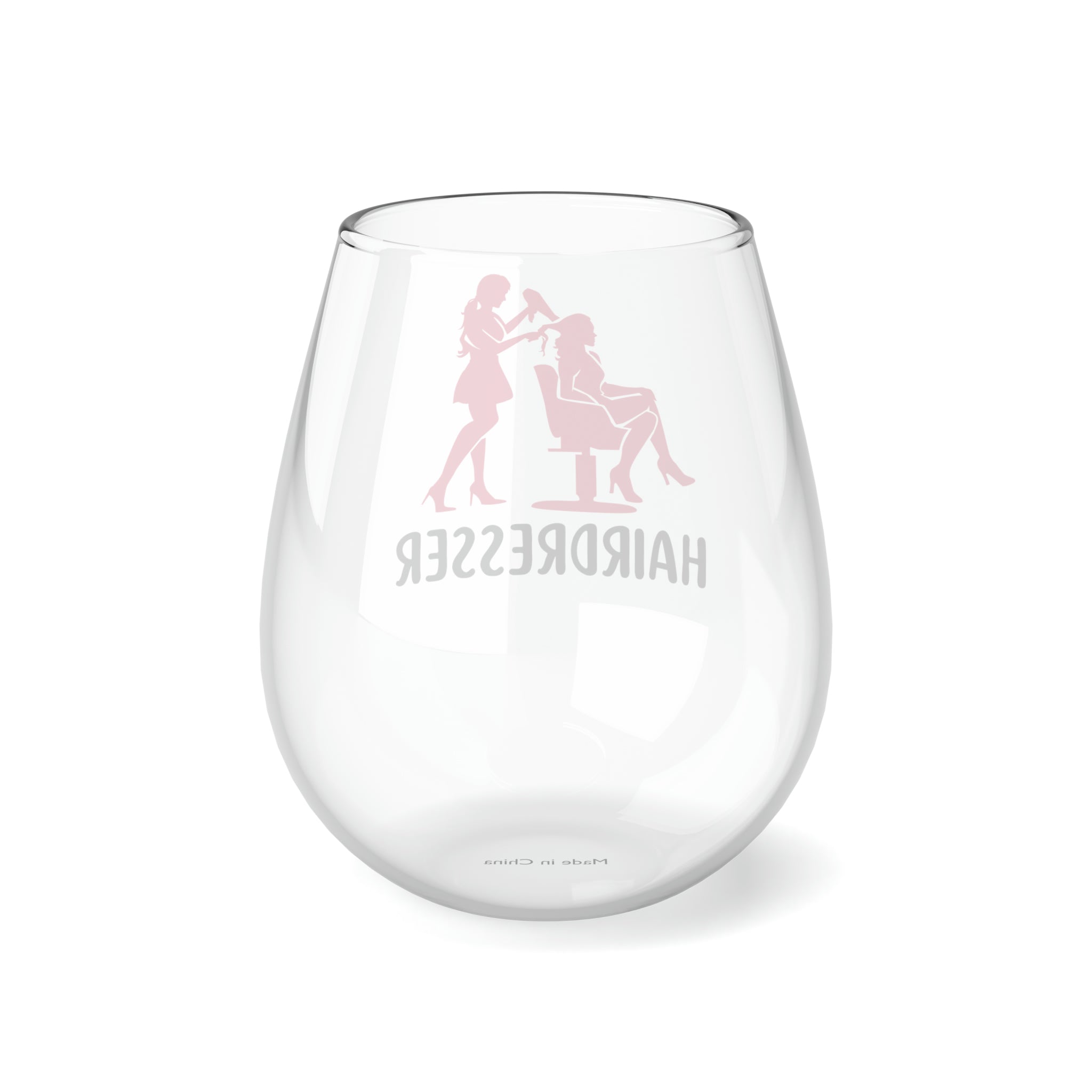 Hairdresser Stemless Wine Glass - Perfect Gift for Stylists