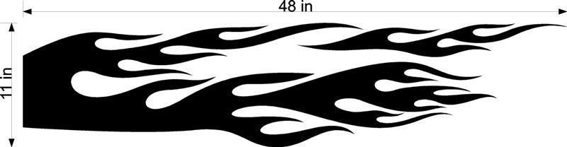 Racing Flames Auto Truck Boat Car Stickers Decals Side Sets EZ170