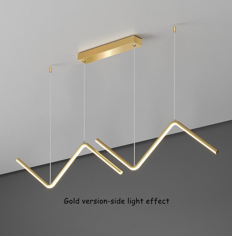 MIRODEMI® Gold LED Adjustable Pendant Lights for Dining Room, Kitchen