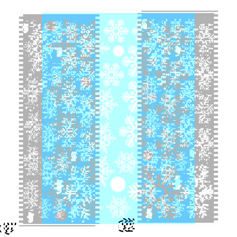 Qfdian CHRISTMAS Decorations - Merry Christmas Snowflake Snowman Window Sticker