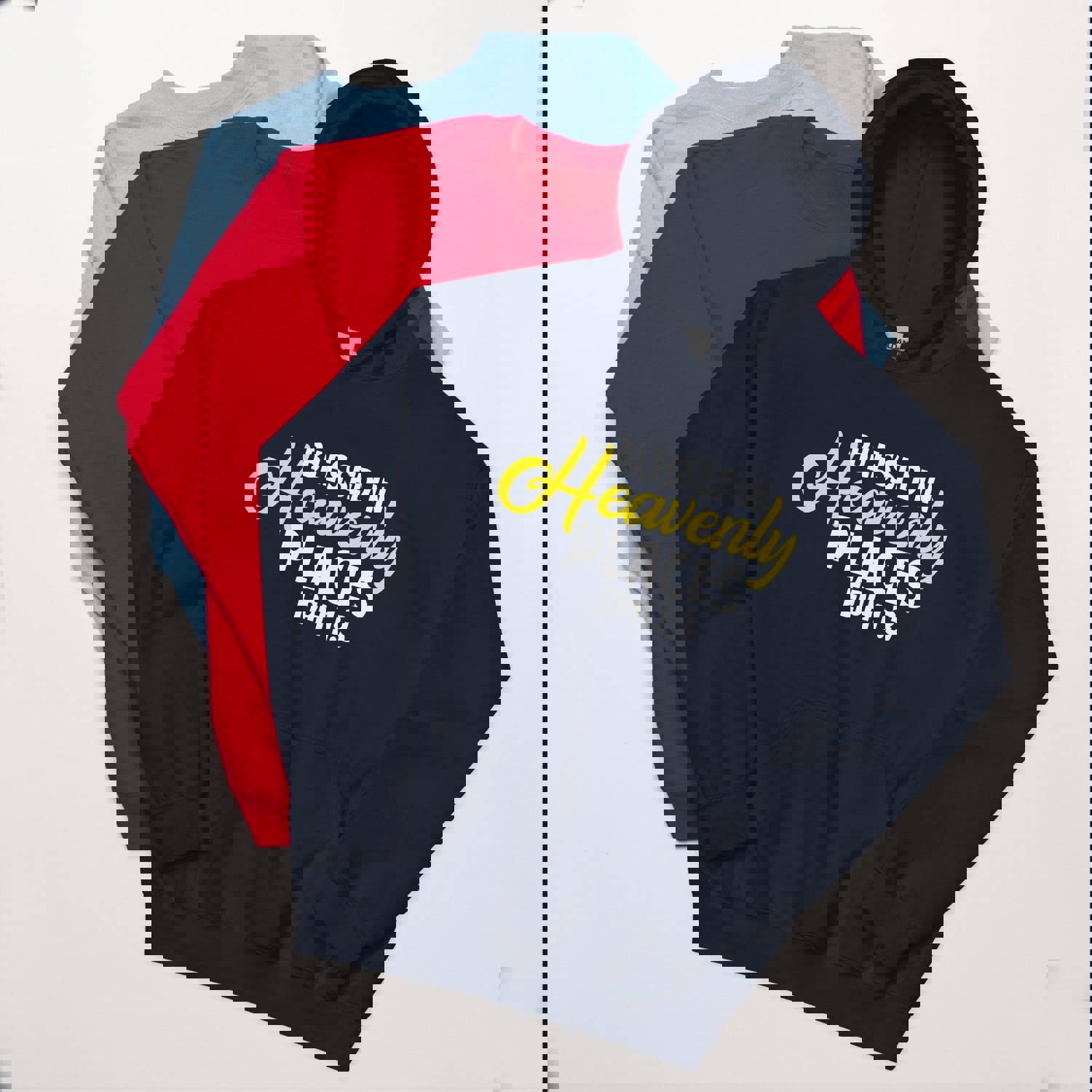 F&H Christian Blessed in Heavenly Places Unisex Hoodie