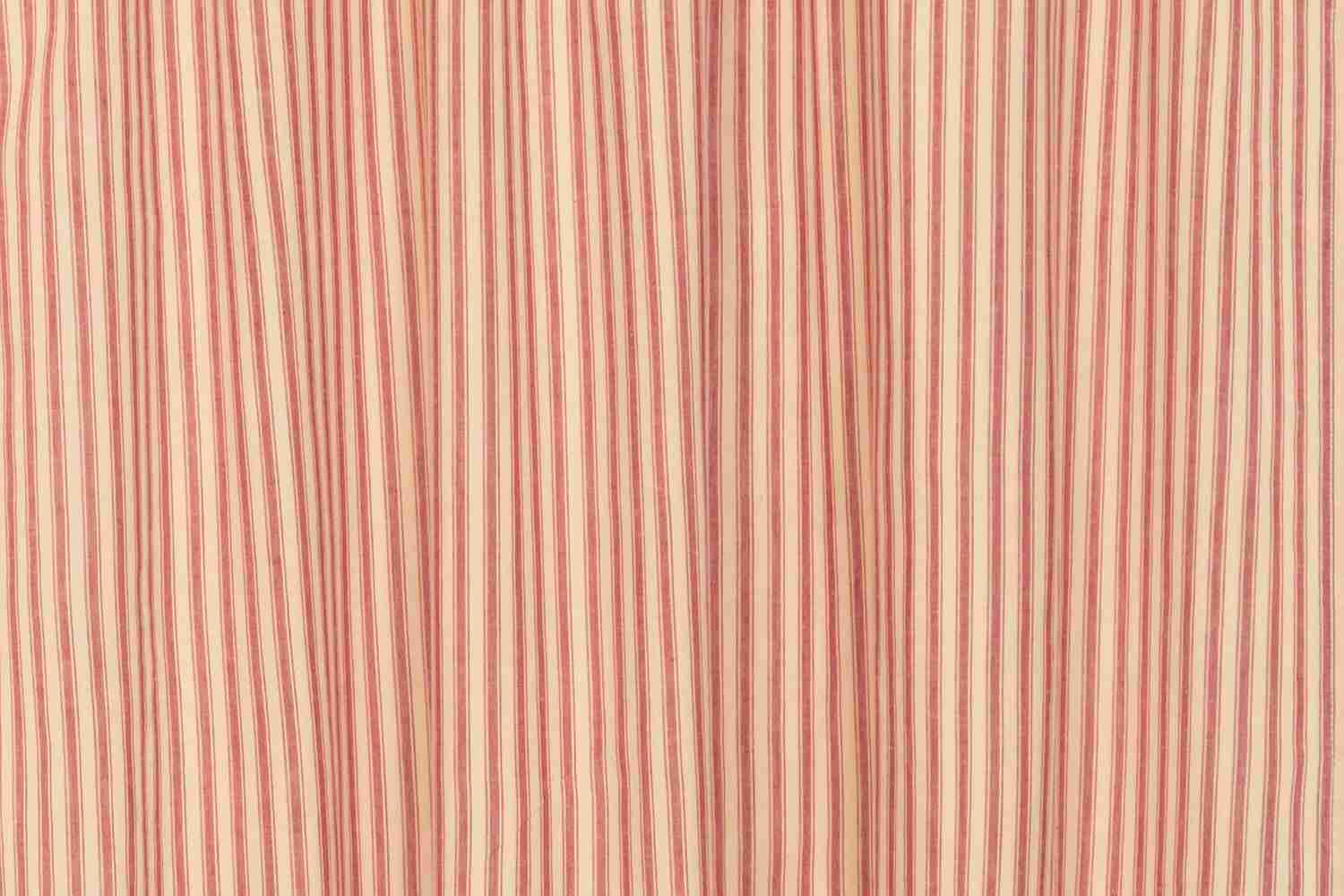 Sawyer Mill Red Ticking Stripe Swag Set of 2 - 36x36x16