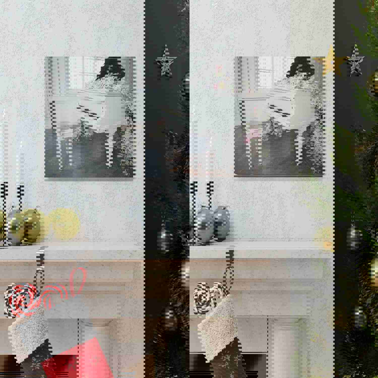 Piano with Flowers Music Lovers Delight Canvas Wall Art for Home Decor