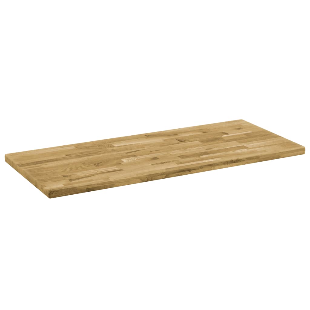 Solid Oak Wood Rectangular Table Top 47.2x23.6 Inches