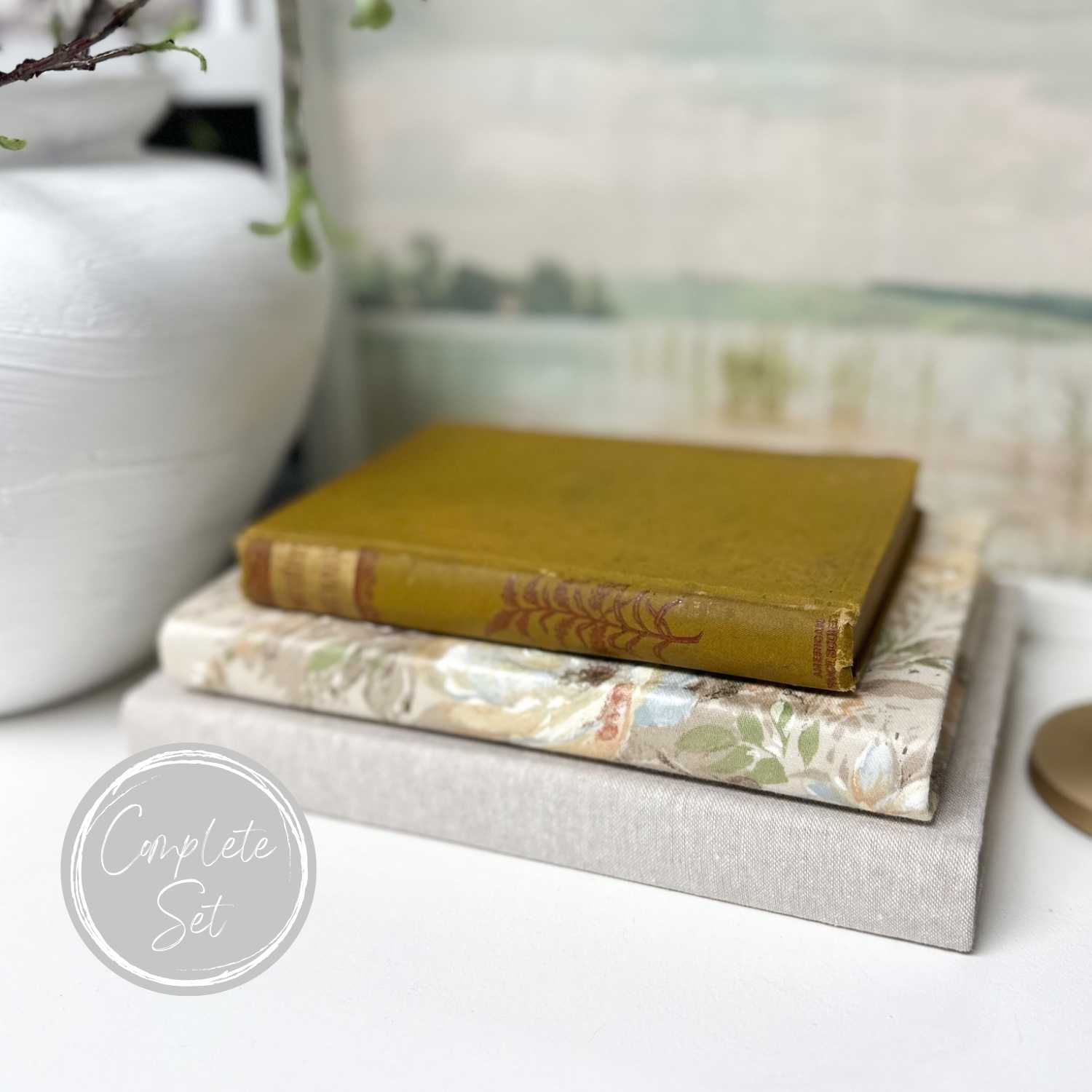 Yellow Decorative Books for Shelf Decor