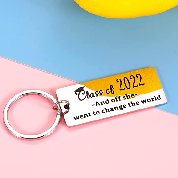 Inspirational Keychain Graduation Gifts for Her Women Class of 2022 Nurse Middle High School College University Student Motivational Grad Gifts for Teen Girls Daughter Best Friends Jewelry Gift