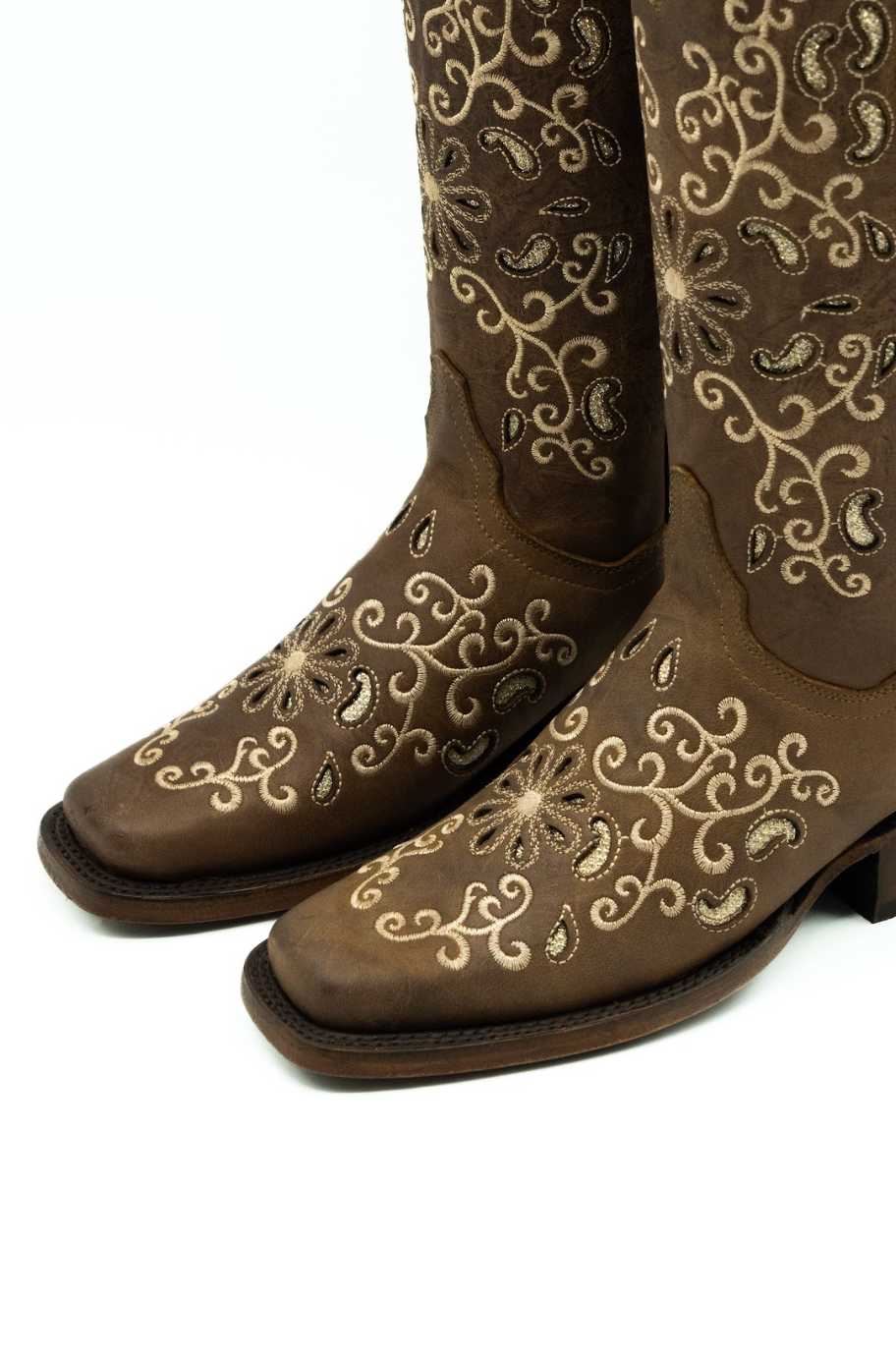 The Alexandria Frontier Cowgirl Boot - Genuine Leather