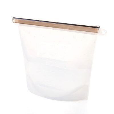 WALFOS Food Grade Silicone Fresh Storage Bags - Collapsible, Durable, and BPA Free
