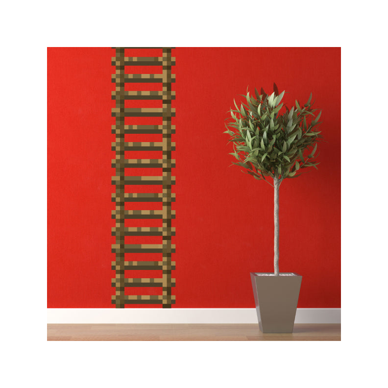 Mine Themed Ladder Wall Decal - 12" Tall x 10.5" Wide