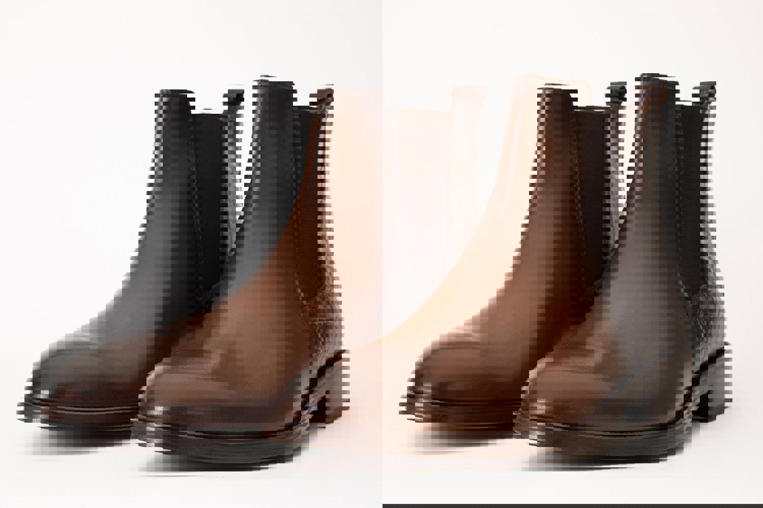 Manby Brown Leather Chelsea Men Boot