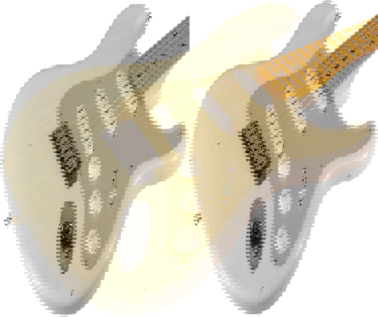 Nash S-57 Guitar, Mary Kaye White, Gold PG, Light Aging