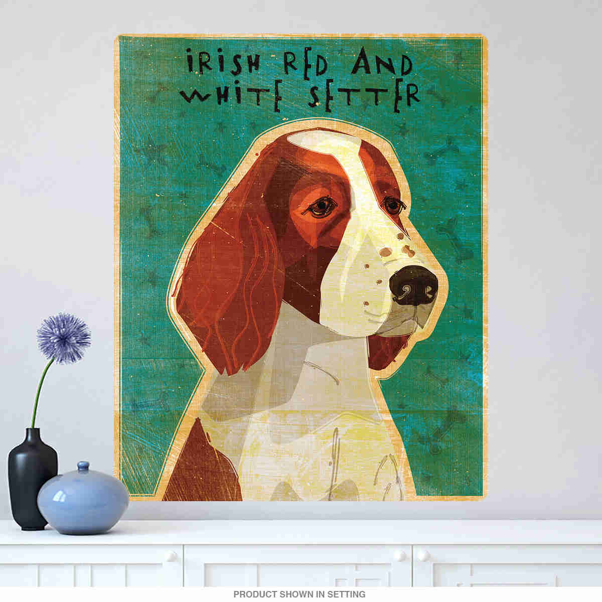 Irish Red And White Setter Dog Wall Decal - Premium Removable Art