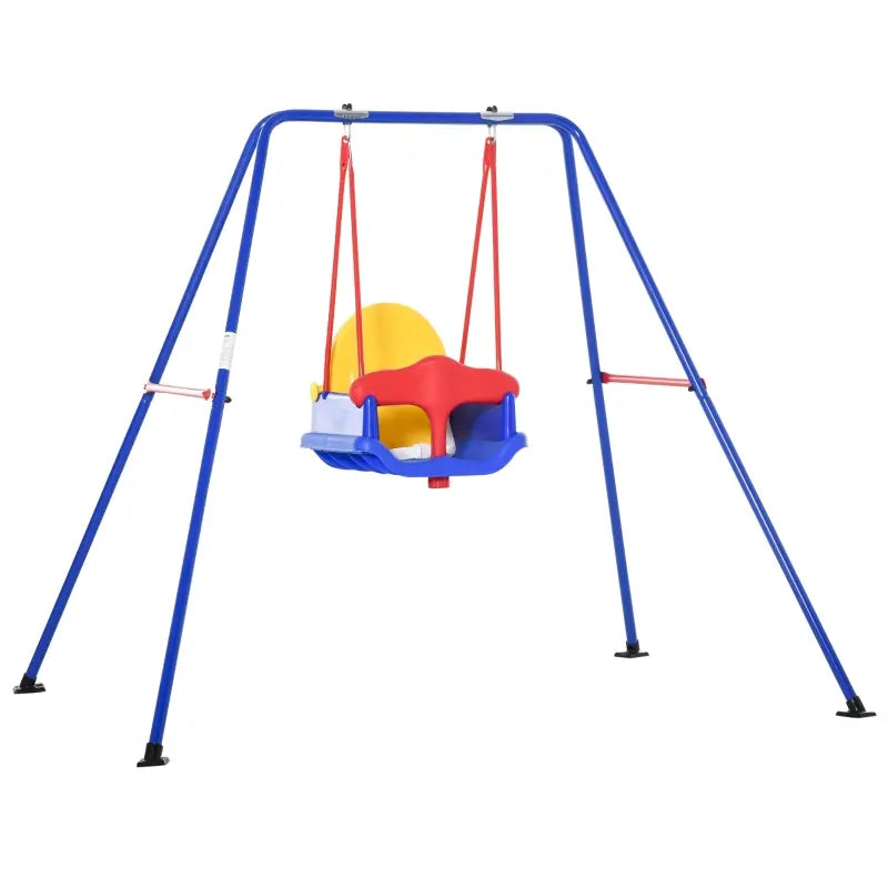 Outsunny Children's Outdoor Ninja Activity Set with Monkey Bars, Swing, and Climbing Rope