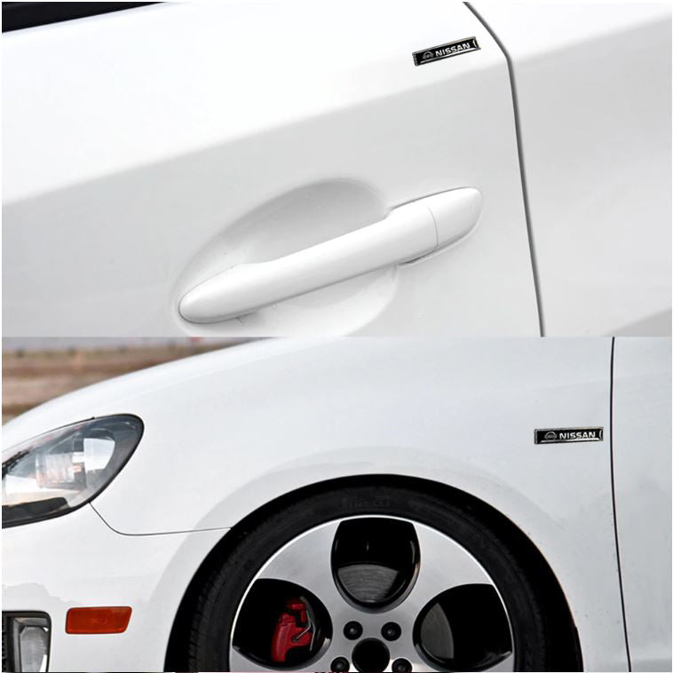 2PCS Luxury Auto Body Fender Metal Emblem Badge Sticker Decal For NISSAN New