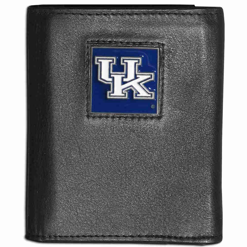 Kentucky Wildcats Genuine Leather Trifold Wallet