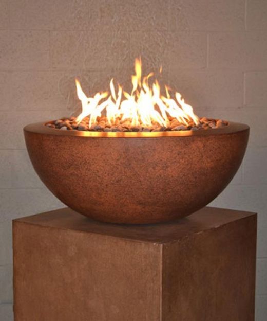 Legacy Round Fire Bowl with Electronic Ignition - Free Cover by Fire by Design