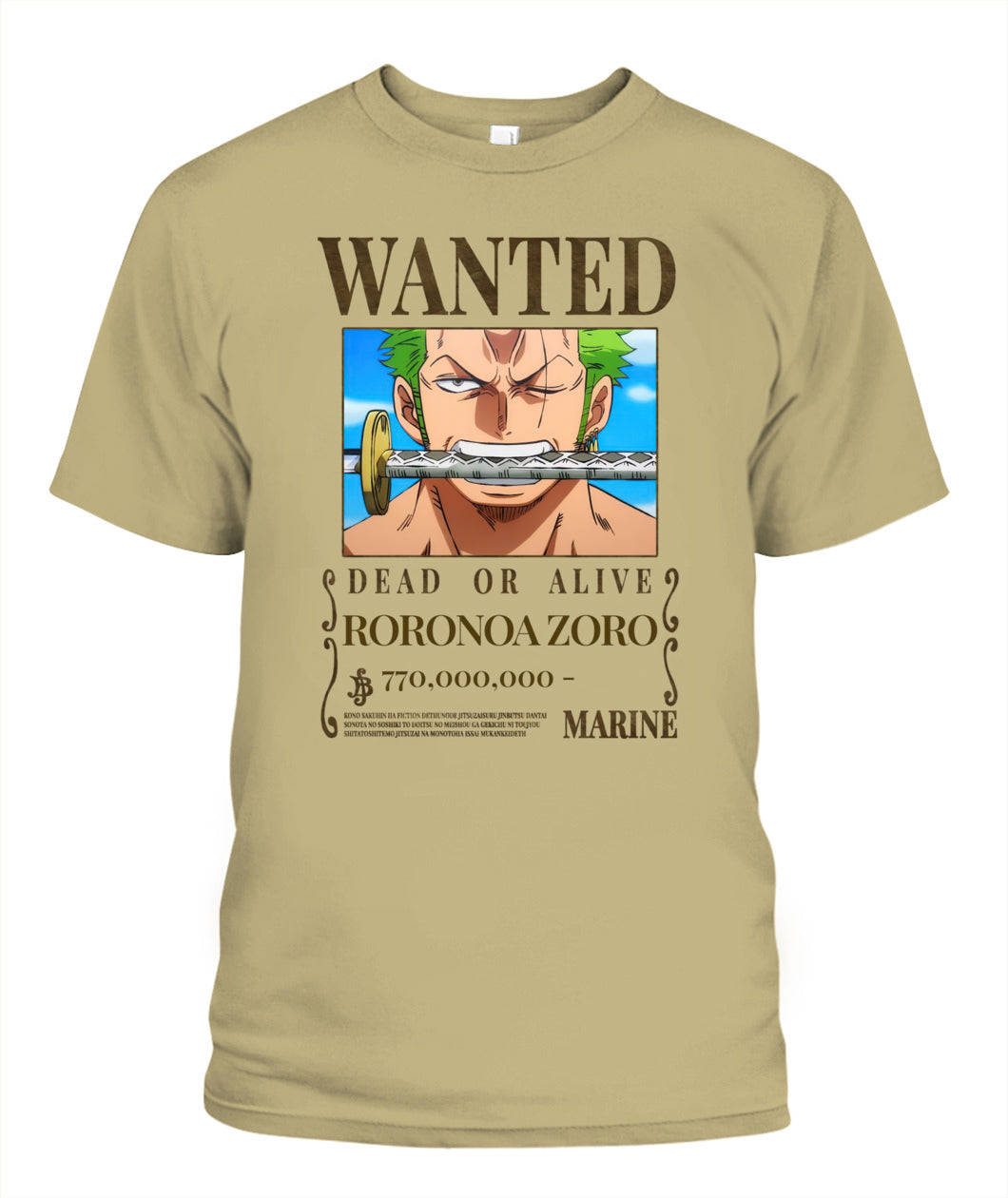 Zoro Wanted Custom Graphic Apparel - Unisex Classic Fit T-Shirt