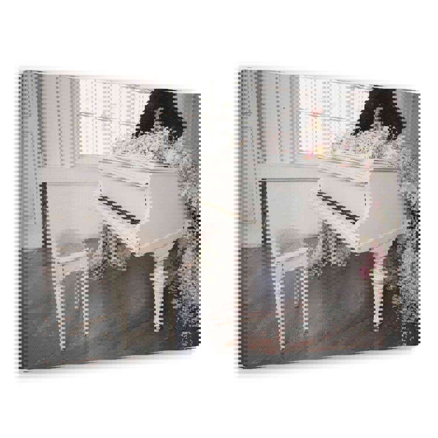 Piano with Flowers Music Lovers Delight Canvas Wall Art for Home Decor