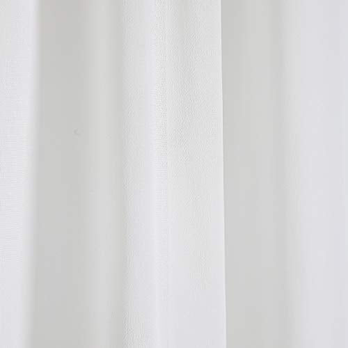 White Backdrop Curtain Drapes 10ft by 8ft Romantic Sheer Chiffon Fabric Background Wedding Backdrop