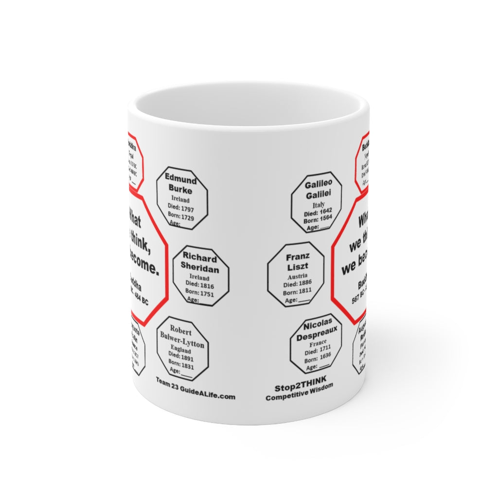 Buddha Quote Ceramic Mug - 11oz Inspirational Cup for Coffee, Tea, or Hot Chocolate