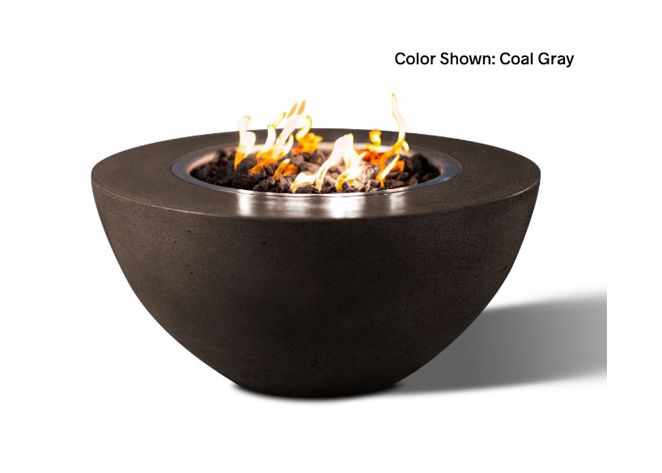 Round Fire Bowl Oasis 34 with Electronic Ignition - Free Cover [Slick Rock Concrete]