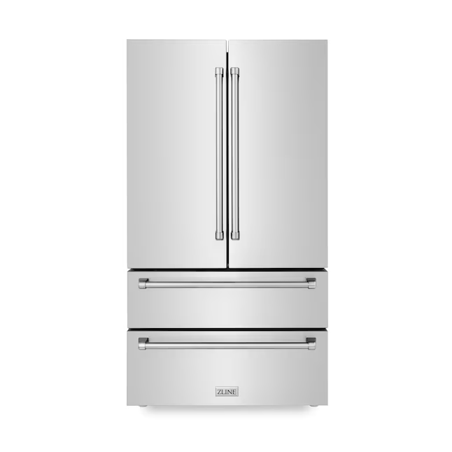 ZLINE 36 Autograph Edition 22.5 cu. ft French Door Refrigerator with Ice Maker