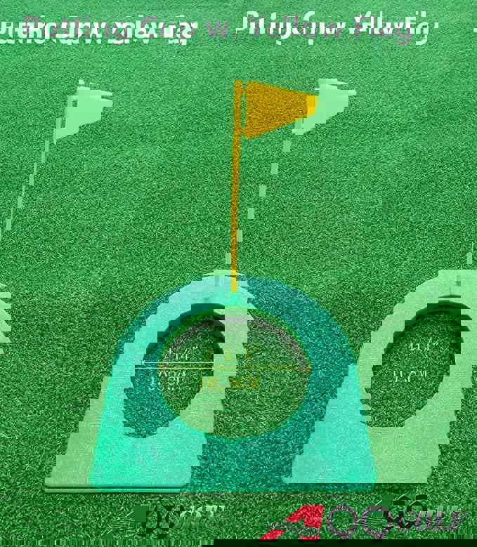 A99 Golf Putting Cup with Flag - Indoor Putting Training Aid for Home Use