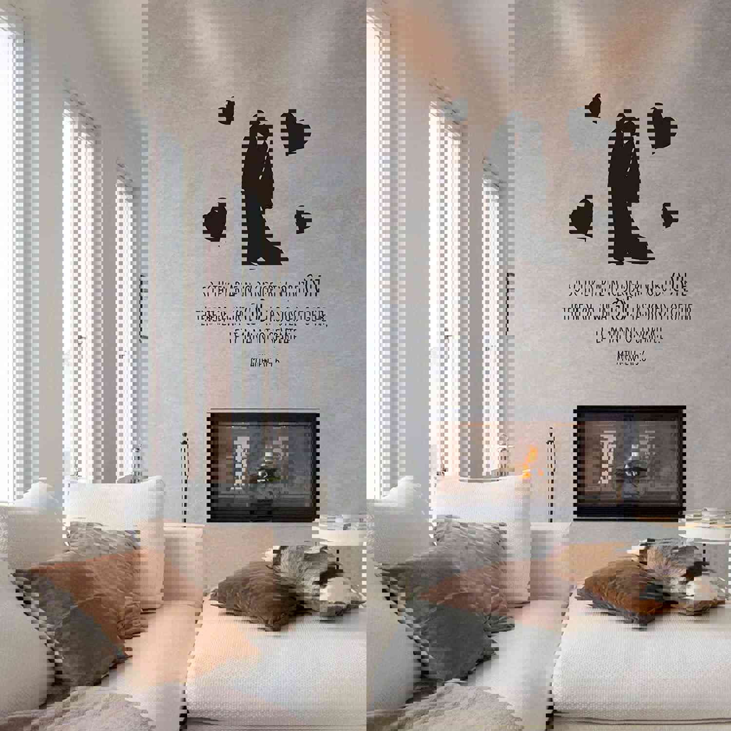 Religious Quotes Vinyl Wall Sticker - Bible Verse Decal for Home Decor